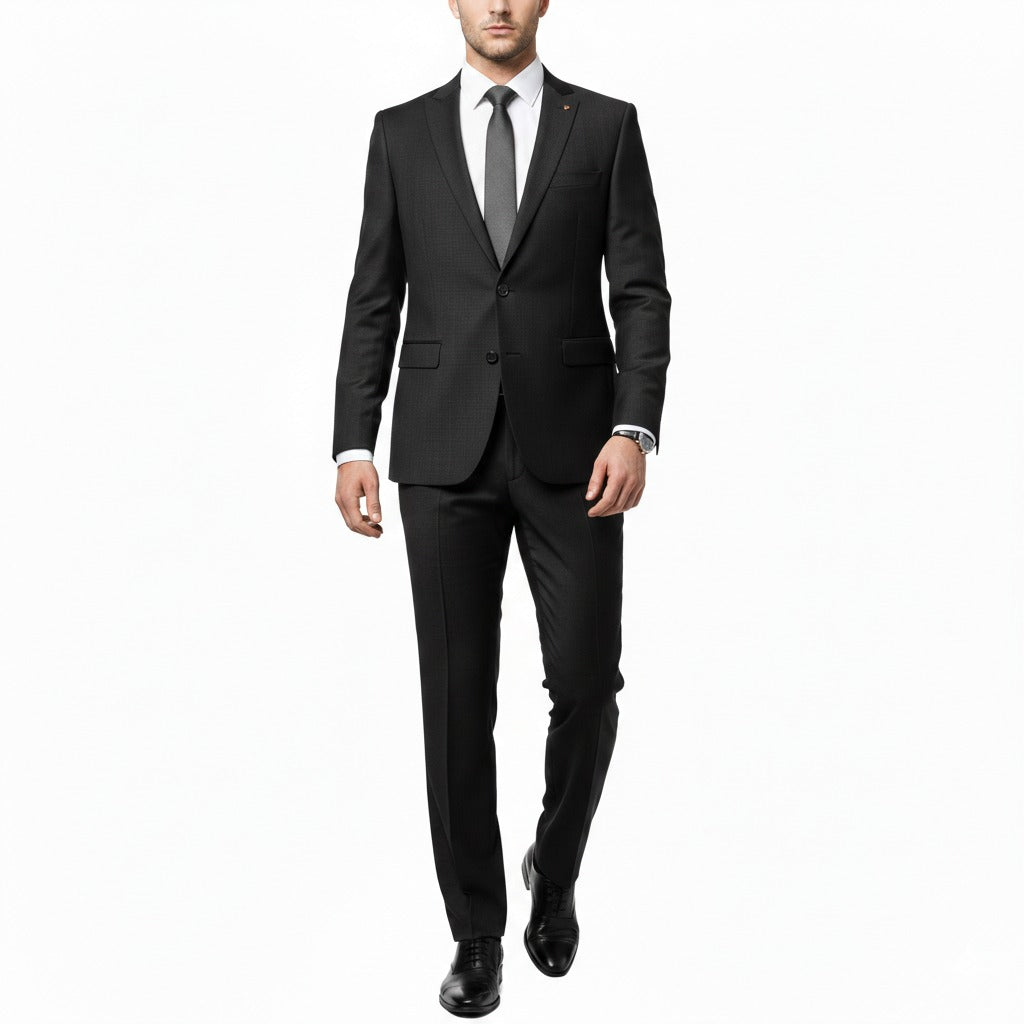 Obsidian Charcoal – Premium 2-Piece Suit-suits-VogueNThreads