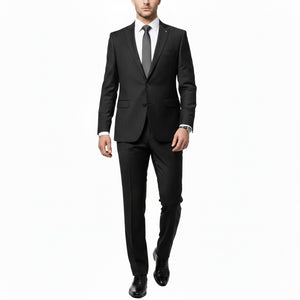 Obsidian Charcoal – Premium 2-Piece Suit-suits-VogueNThreads