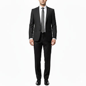Obsidian Charcoal – Premium 2-Piece Suit-suits-VogueNThreads