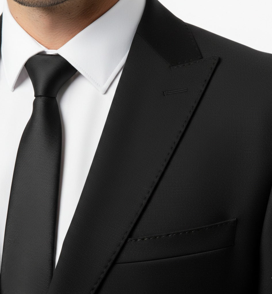 Onyx Obsidian Black – Premium 2-Piece Suit-suits-VogueNThreads