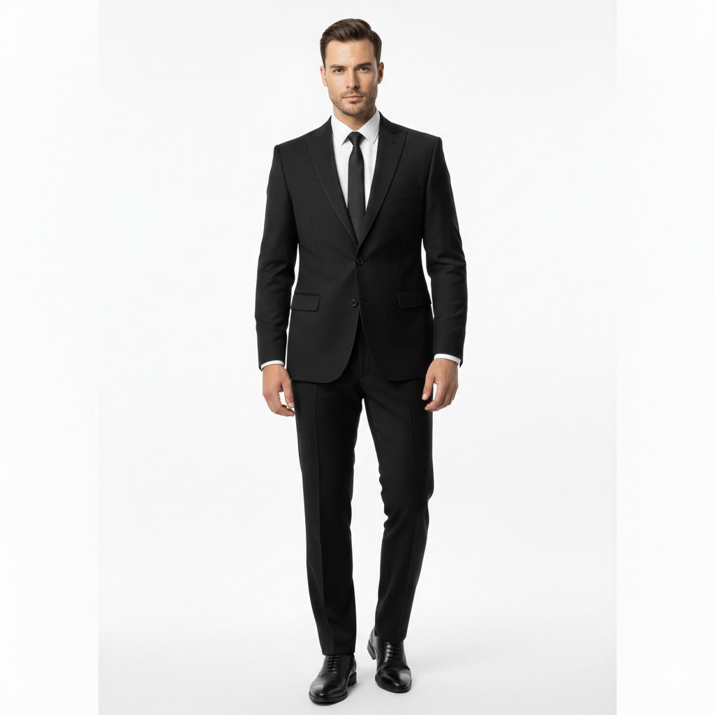 Onyx Obsidian Black – Premium 2-Piece Suit-suits-VogueNThreads