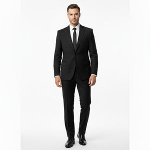 Onyx Obsidian Black – Premium 2-Piece Suit-suits-VogueNThreads