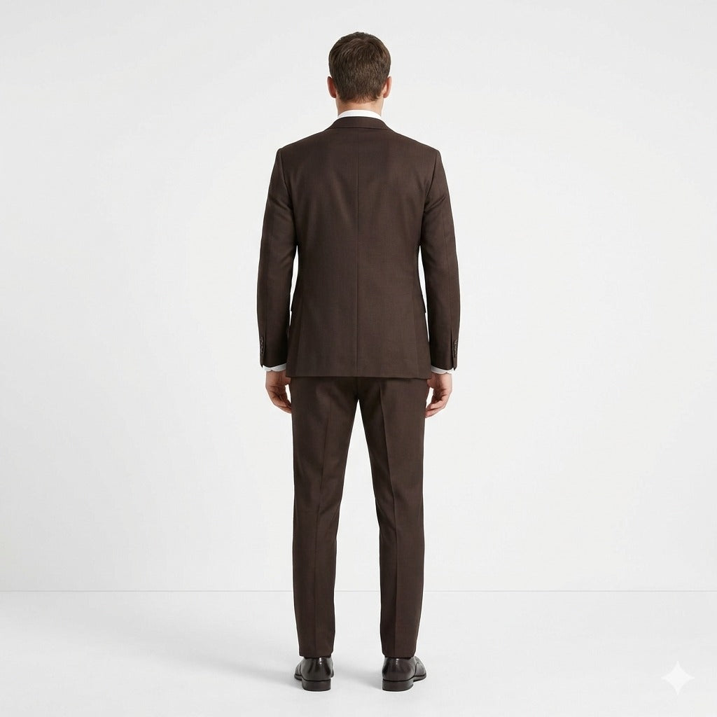 Roasted Espresso Heritage 2-Piece Suit-VogueNThreads