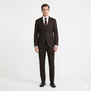 Roasted Espresso Heritage 2-Piece Suit-VogueNThreads
