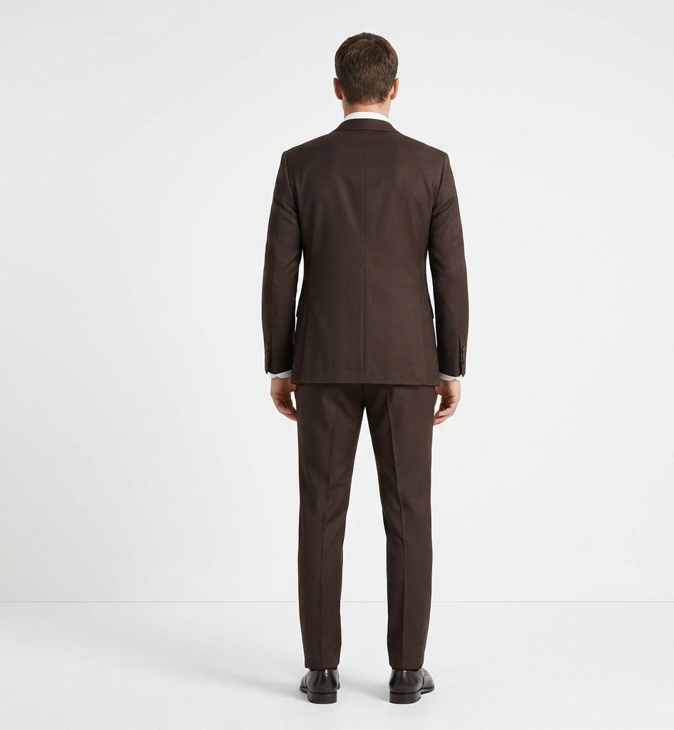 Roasted Espresso Heritage 3-Piece Suit-suits-VogueNThreads