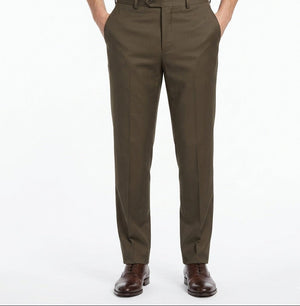 Roasted Espresso Twill – Executive 3-Piece Suit-suits-VogueNThreads