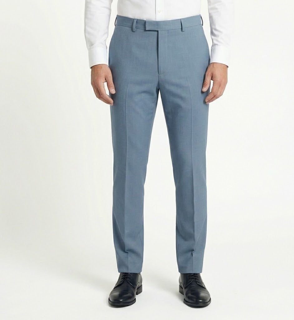 Signature Horizon Blue Tailored Suit | 3-Piece Formal Ensemble-suits-VogueNThreads