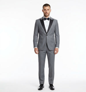 Steel Argent Grey – Premium Tuxedo-suits-VogueNThreads