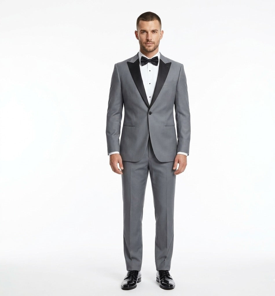 Steel Argent Grey – Premium Tuxedo-suits-VogueNThreads