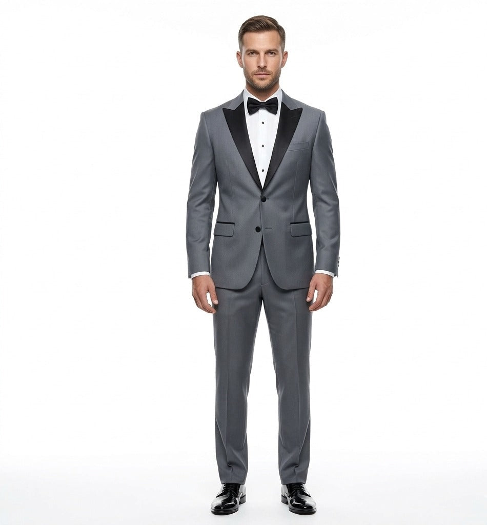 Steel Argent Grey – Premium Tuxedo-suits-VogueNThreads
