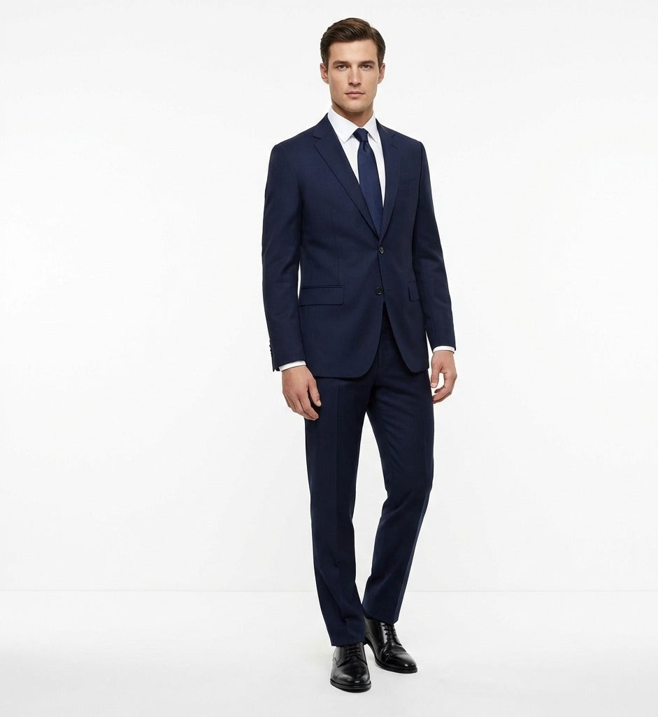Steel Cobalt Executive 2-Piece Suit-suits-VogueNThreads