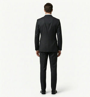 The Essential Charcoal Black 2-Piece Suit | Tailored Fit-suits-VogueNThreads