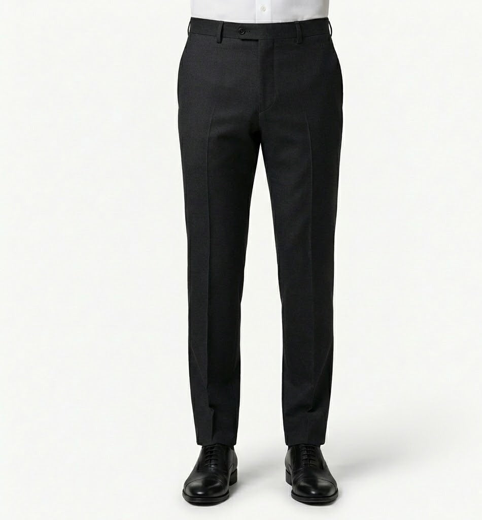 The Essential Charcoal Black 2-Piece Suit | Tailored Fit-suits-VogueNThreads