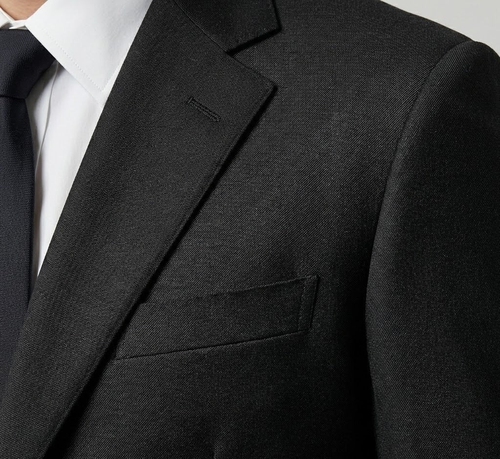 The Essential Charcoal Black 2-Piece Suit | Tailored Fit-suits-VogueNThreads