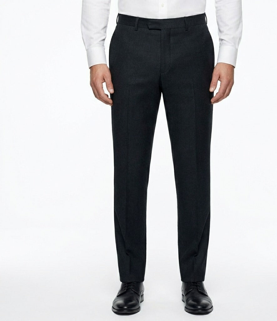 The Midnight Charcoal 3-Piece Suit | Premium Polyviscose Formal Set-suits-VogueNThreads