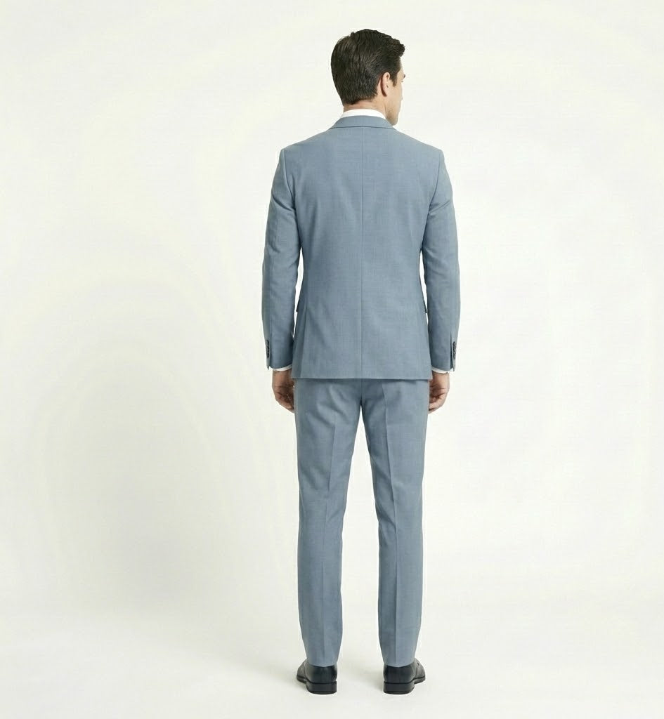 The Modern Airforce Blue 2-Piece Suit | Tailored Business Set-suits-VogueNThreads
