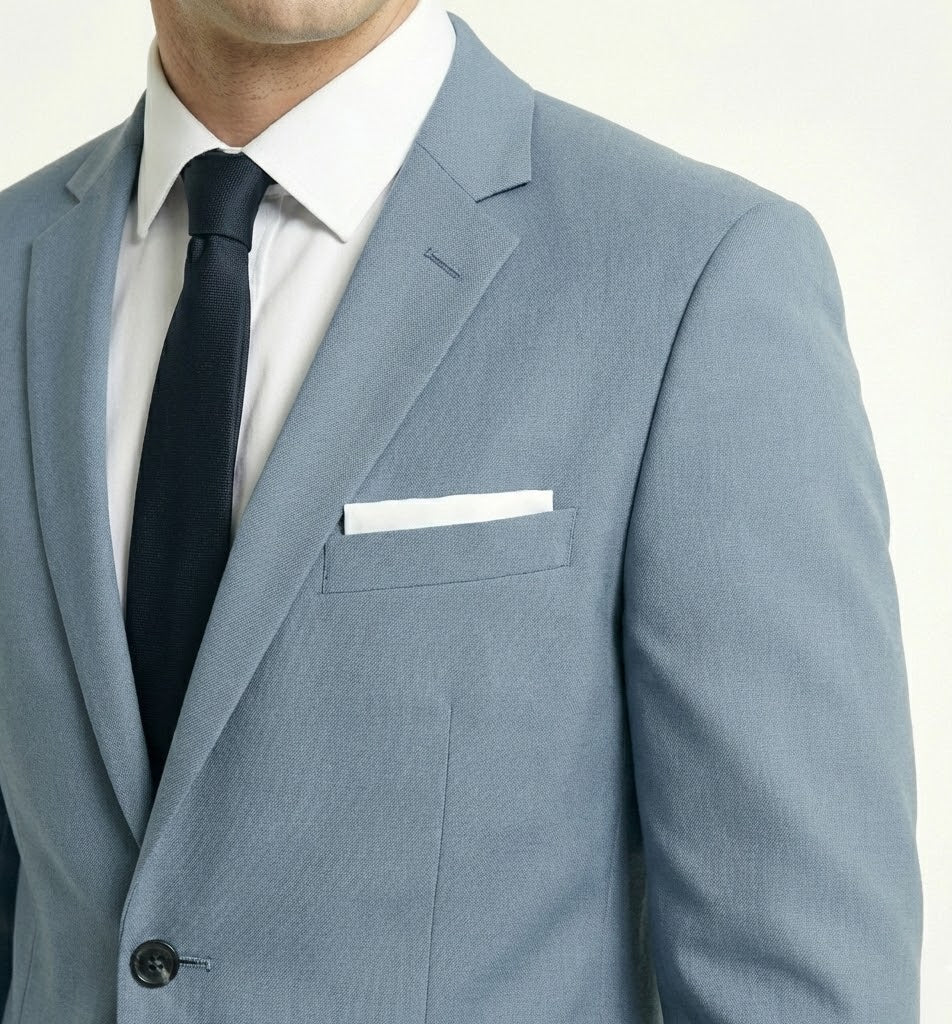 The Modern Airforce Blue 2-Piece Suit | Tailored Business Set-suits-VogueNThreads