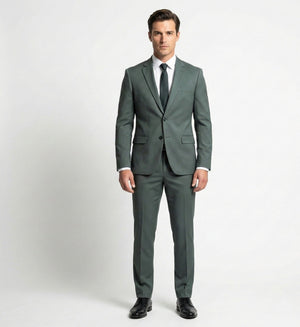 The Modern Slate Green 2-Piece Suit | Tailored Fit-suits-VogueNThreads