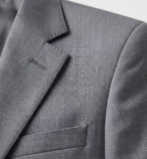 The Modern Slate Grey 2-Piece Suit | Tailored Polyviscose Business Set-suits-VogueNThreads