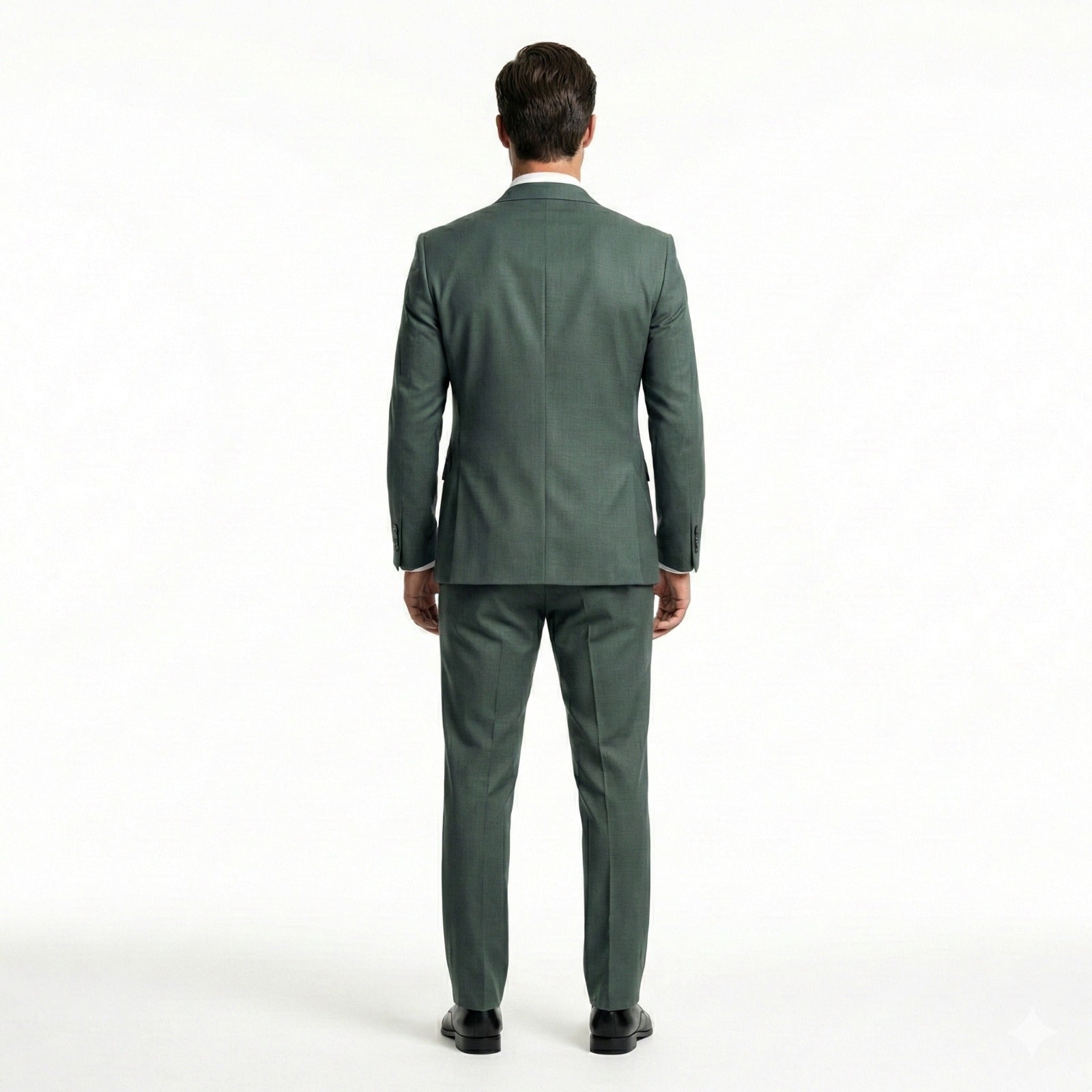 The Vintage Sage 3-Piece Suit | Premium Polyviscose Wedding Set-suits-VogueNThreads