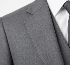 Titanium Slate Executive 3-Piece Suit-suits-VogueNThreads
