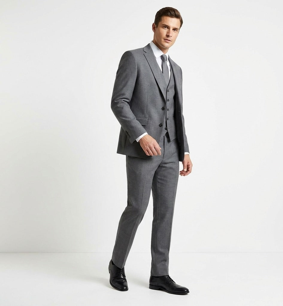 Titanium Slate Executive 3-Piece Suit-suits-VogueNThreads
