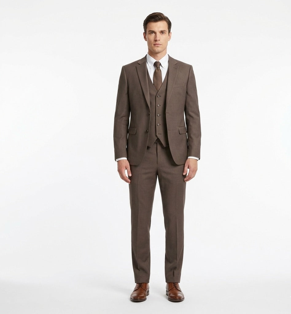 Tuscan Earth Reserve 3-Piece Suit-suits-VogueNThreads