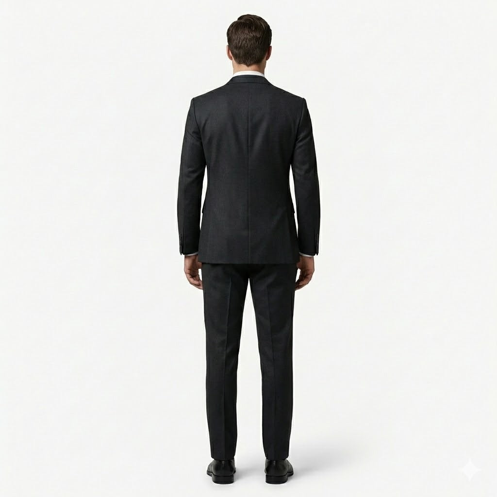 The Midnight Charcoal 3-Piece Suit | Premium Polyviscose Formal Set