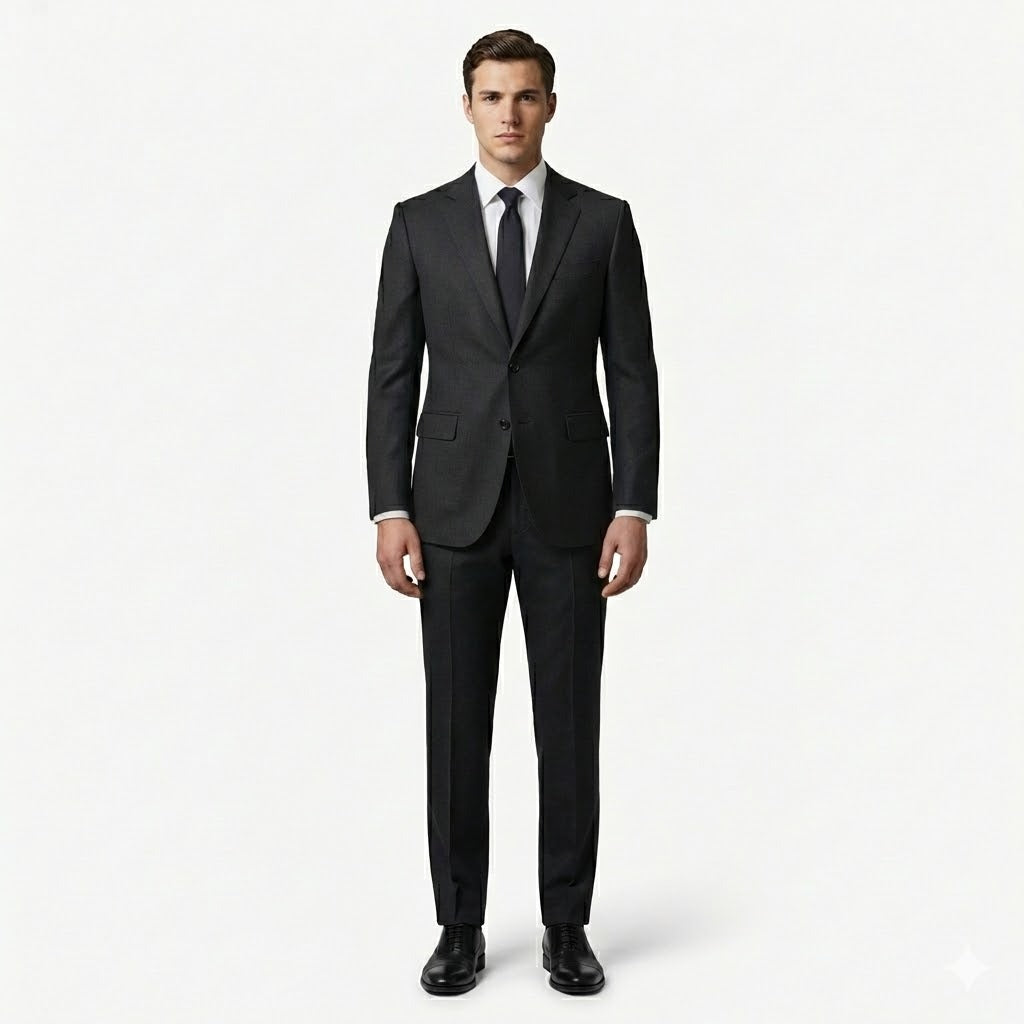 The Essential Charcoal Black 2-Piece Suit | Tailored Fit