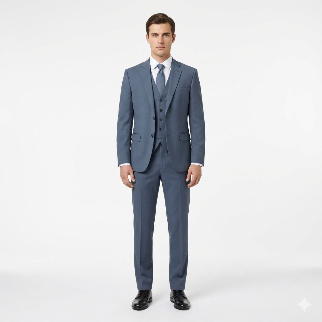 Cerulean Steel Executive 3-Piece Suit